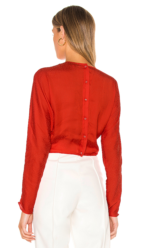 l"academie the amaia top – fiery red | revolve