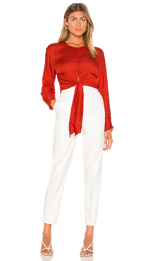 l"academie the amaia top – fiery red | revolve