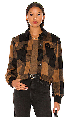 tularosa griffin 人造革大衣 – 红褐色 | revolve