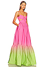 view 2 of 3 NOVA 长裙 in Pink Chartreuse Ombre
