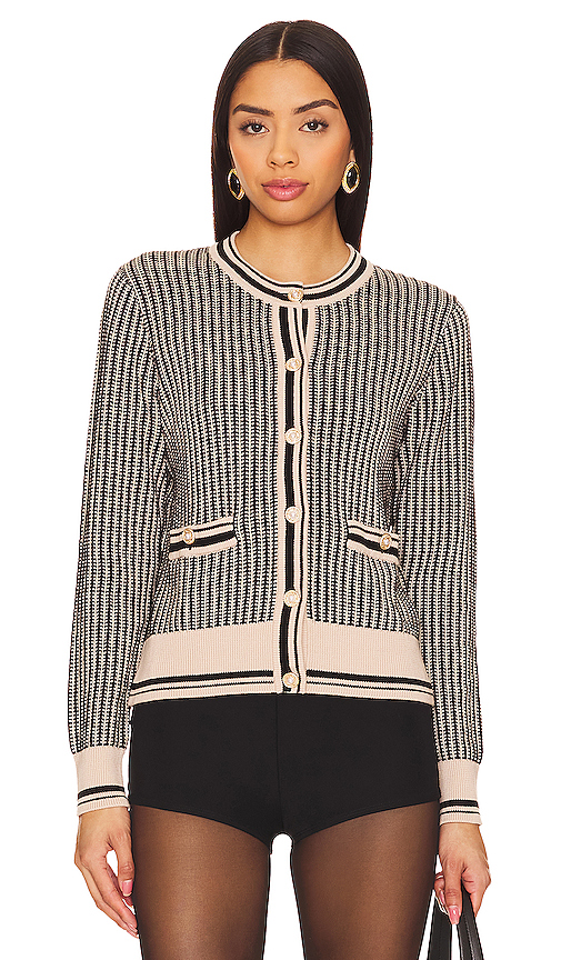 Revolve Textured Two Tone Cardigan Autumn Cashmere