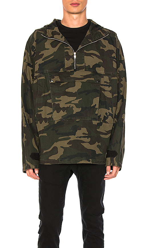 迷彩套头夹克