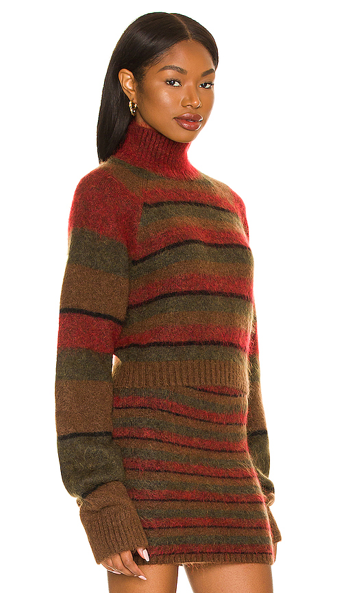 Striped Mohair Crop Sweater展示图