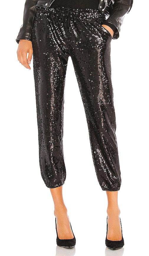 david lerner sequin jogger pants