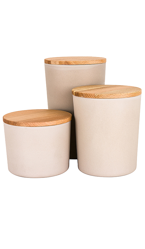 HAWKINS NEW YORK Essential Storage Containers Set Of 3 in Light Grey ...