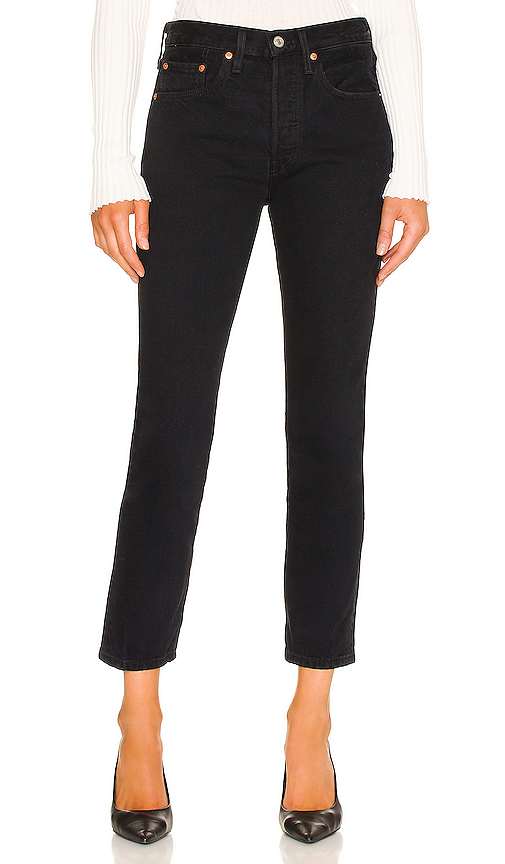 levis 501 skinny 紧身牛仔裤 – black licorice | revolve