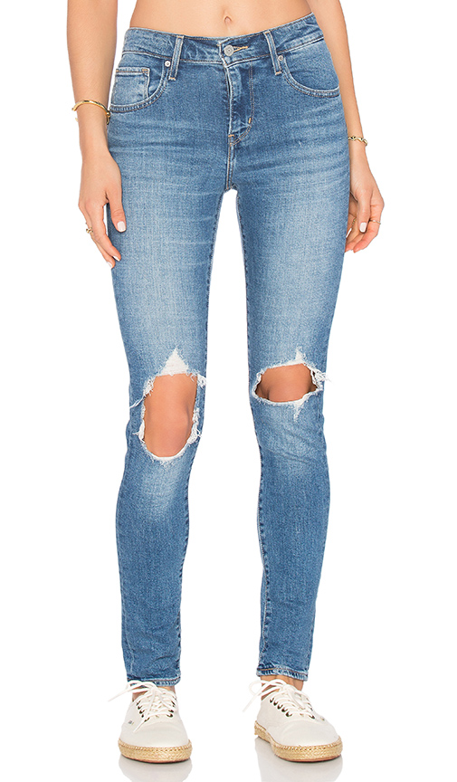 LEVI'S УЗКИЕ ДЖИНСЫ 721 HIGH RISE в цвете Rugged Indigo | REVOLVE