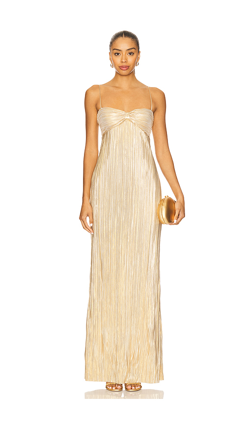 Lovers and Friends Mya Gown in Gold
