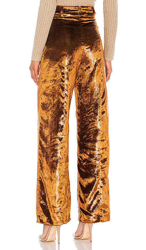 lovers and friends spence pant – copper brown | revolve