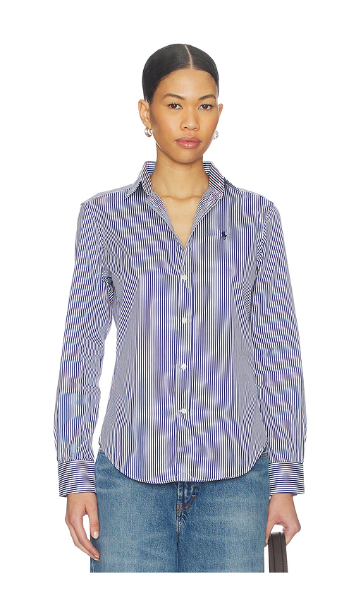 Revolve Long Sleeve Button Front Shirt Polo Ralph Lauren