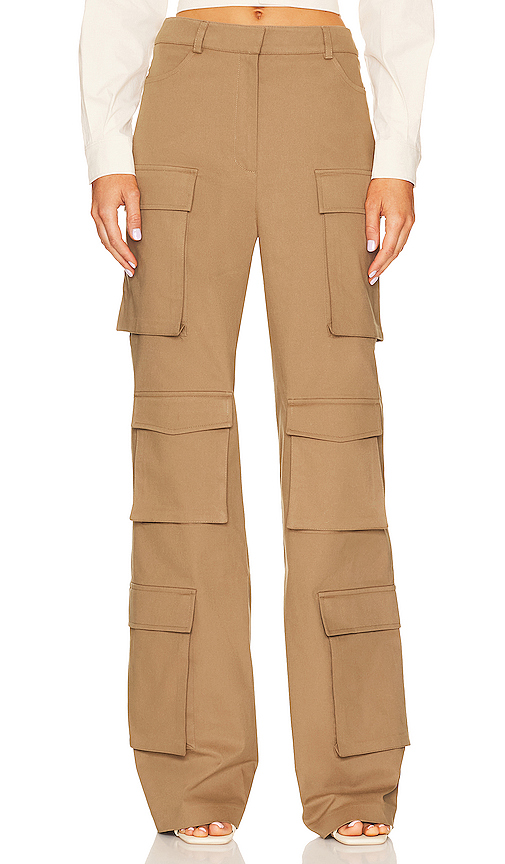 SELMACILEK Pocket Detail Cargo Pant in Beige REVOLVE