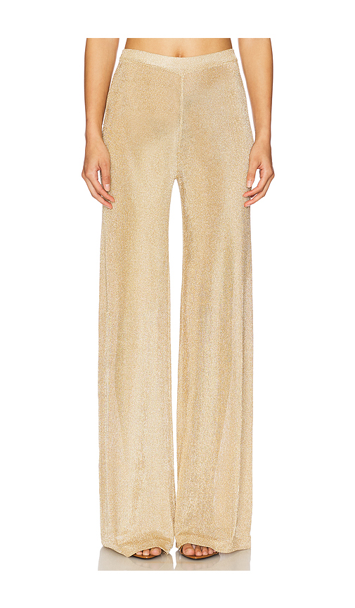 Revolve Sheldon Metallic Knit Pants SEROYA