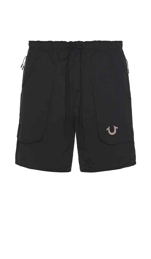 True Religion ショートパンツブラック　海外ガール　アメリカン True Religion ショートパンツ - Jet Black | REVOLVE