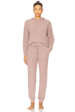 Hallie Chenille Cable Hoodie & Jogger Set 525 America