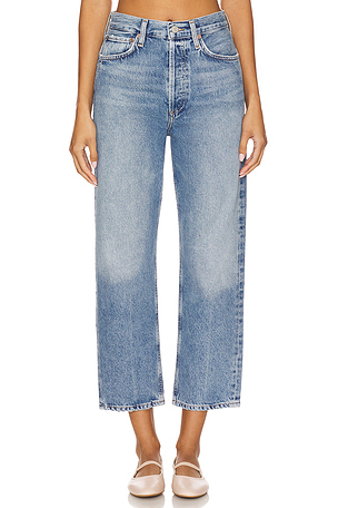 90s Mid Rise Loose Straight Crop Jeans AGOLDE