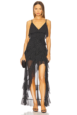 Laverne Lace Up Dress Alice + Olivia
