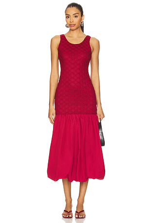 MELODY 蕾丝府绸长裙 Bardot