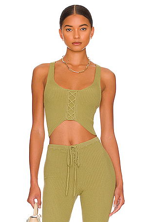 ARTEMIS レースアップニットトップ Camila Coelho