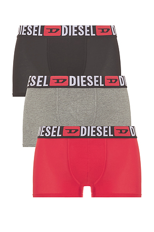 Three-pack Of All Over Logo Waist Boxers Diesel