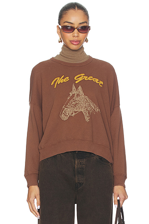 The Teammate Sweatshirt With Horse Embroidery The Great