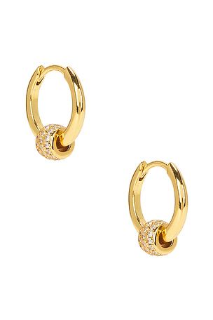 Pave Mini Hoops Mazin Jewels