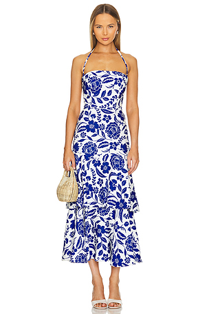 FLOWERS OF SPAIN ミディ丈ドレス MILLY