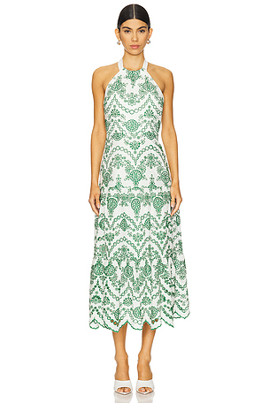 DRESS ミディ丈ドレス MILLY