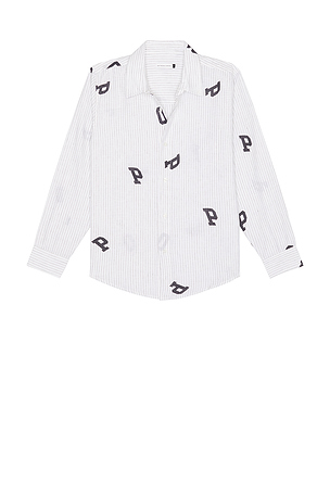 Letters Striped Pop Shirt Pop Trading Company