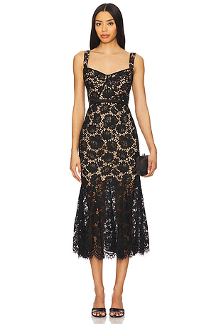 فستان ميدي DRESS self-portrait