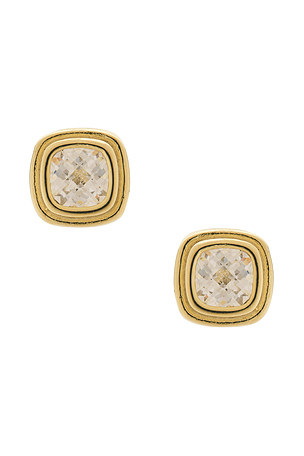 Cushion Bezel Stud SHASHI