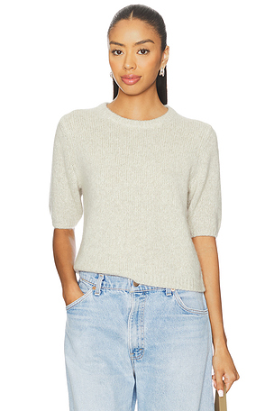 Brenda Short Sleeve Pullover W. Cashmere