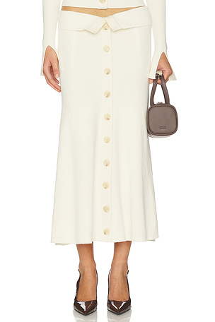 Buttoned Midi Skirt Zimmermann
