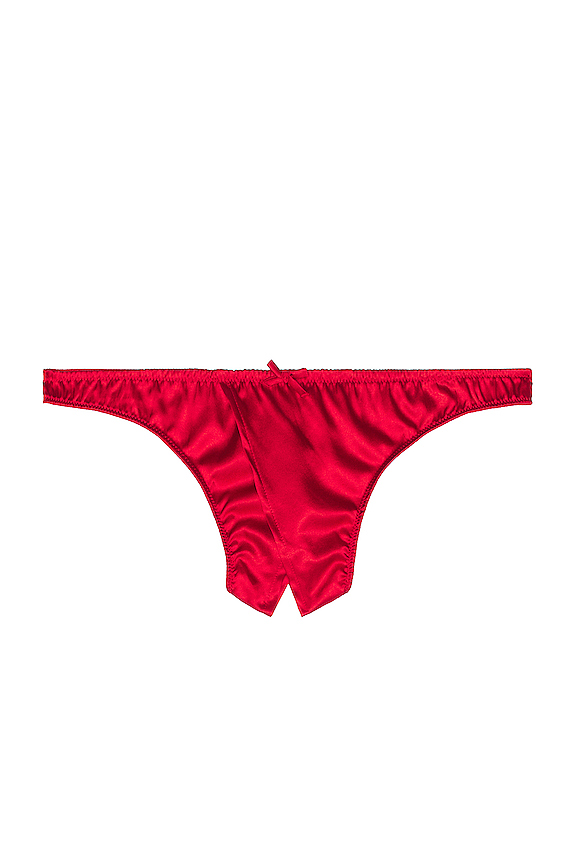 Luxe Crotchless Thong fleur du mal