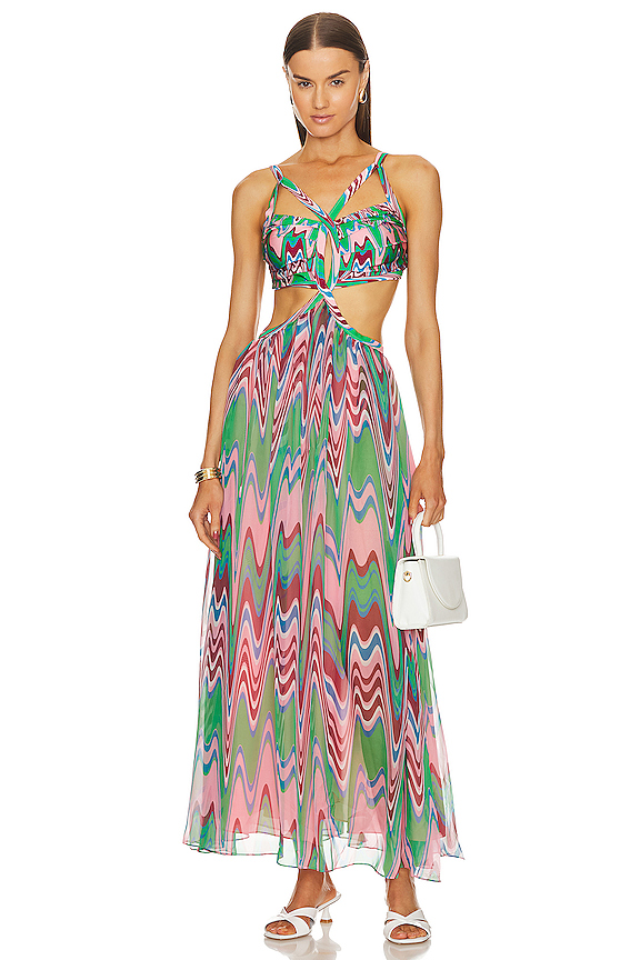 Wave Maxi Dress PatBO
