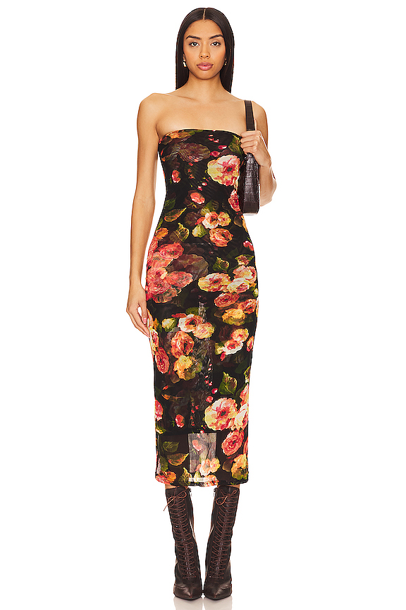 superdown Rose Maxi Dress in Black
