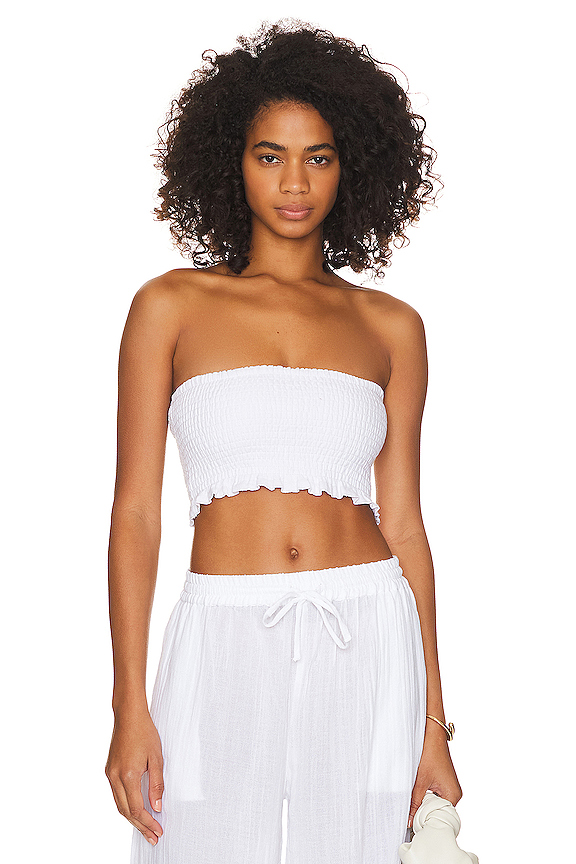 Nya Smocked Bandeau Top vitamin A