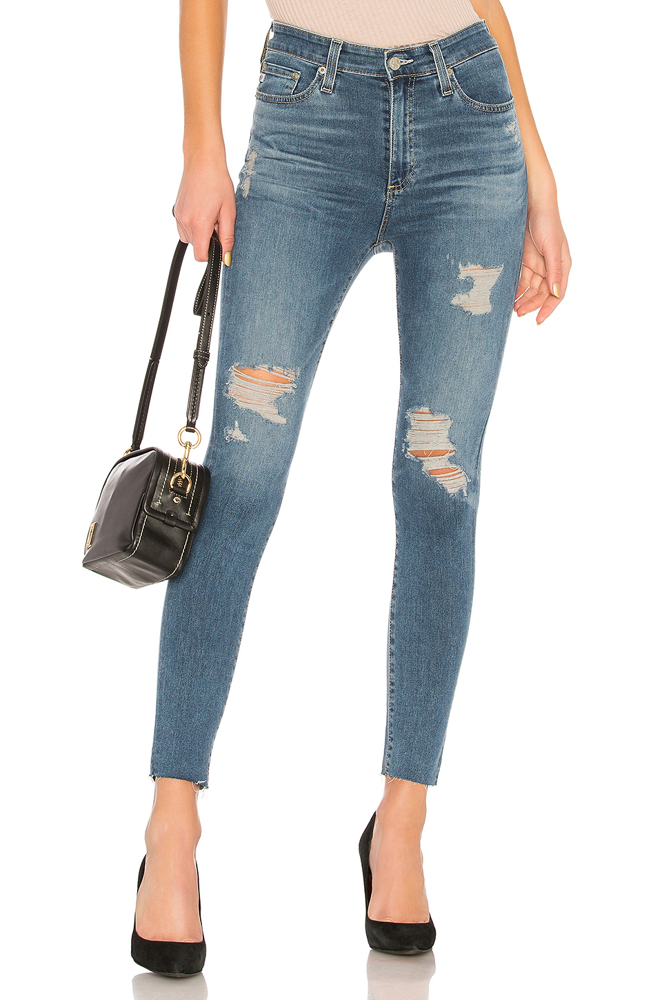 ag adriano goldschmied mila 紧身牛仔裤