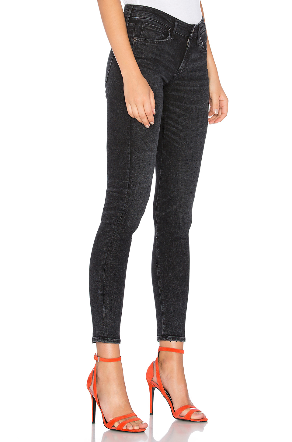 lara 低腰紧身牛仔裤