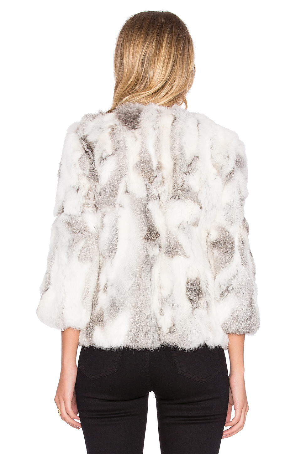 arielle 兔皮大衣