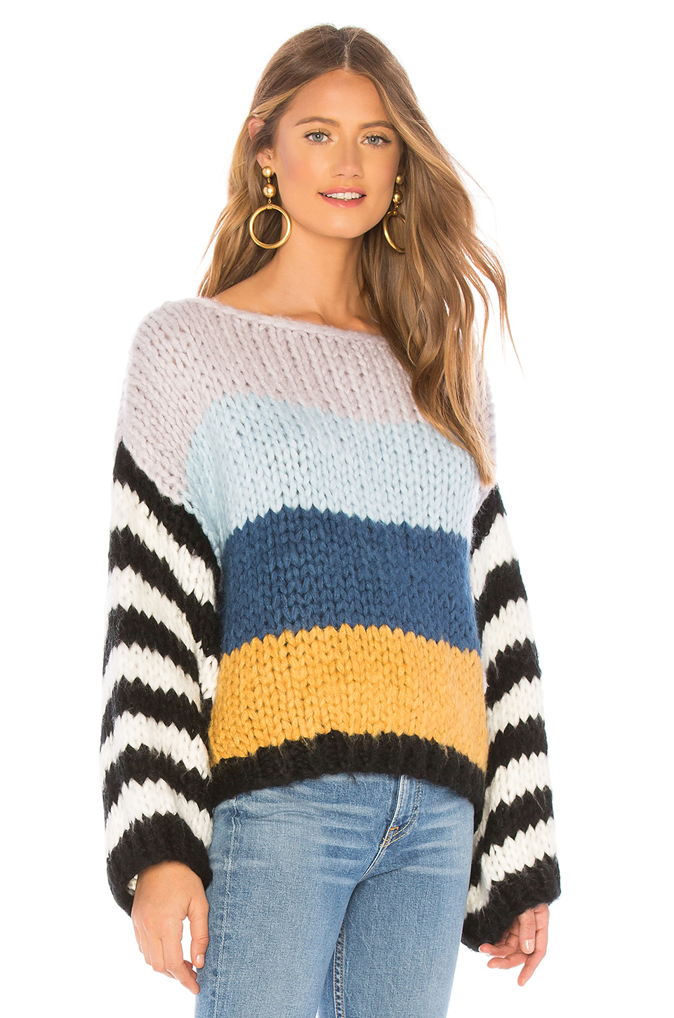 chunky stripe 毛衣