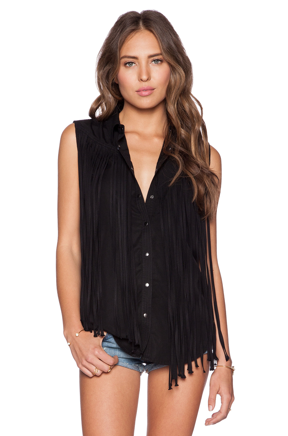 blanknyc 纽扣衬衫 – fringe benefits | revolve