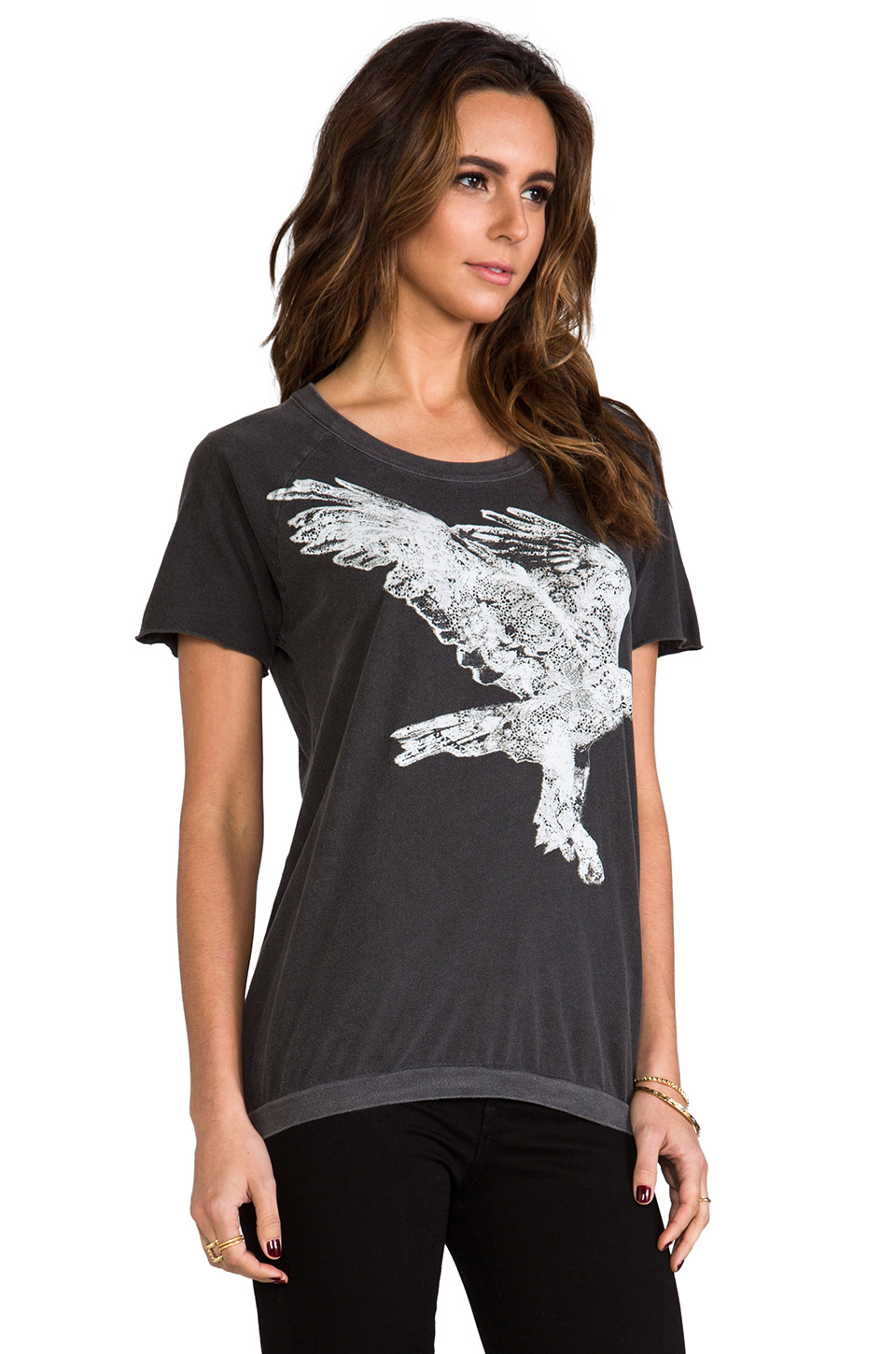 chaser 蕾丝鹰t恤 – black