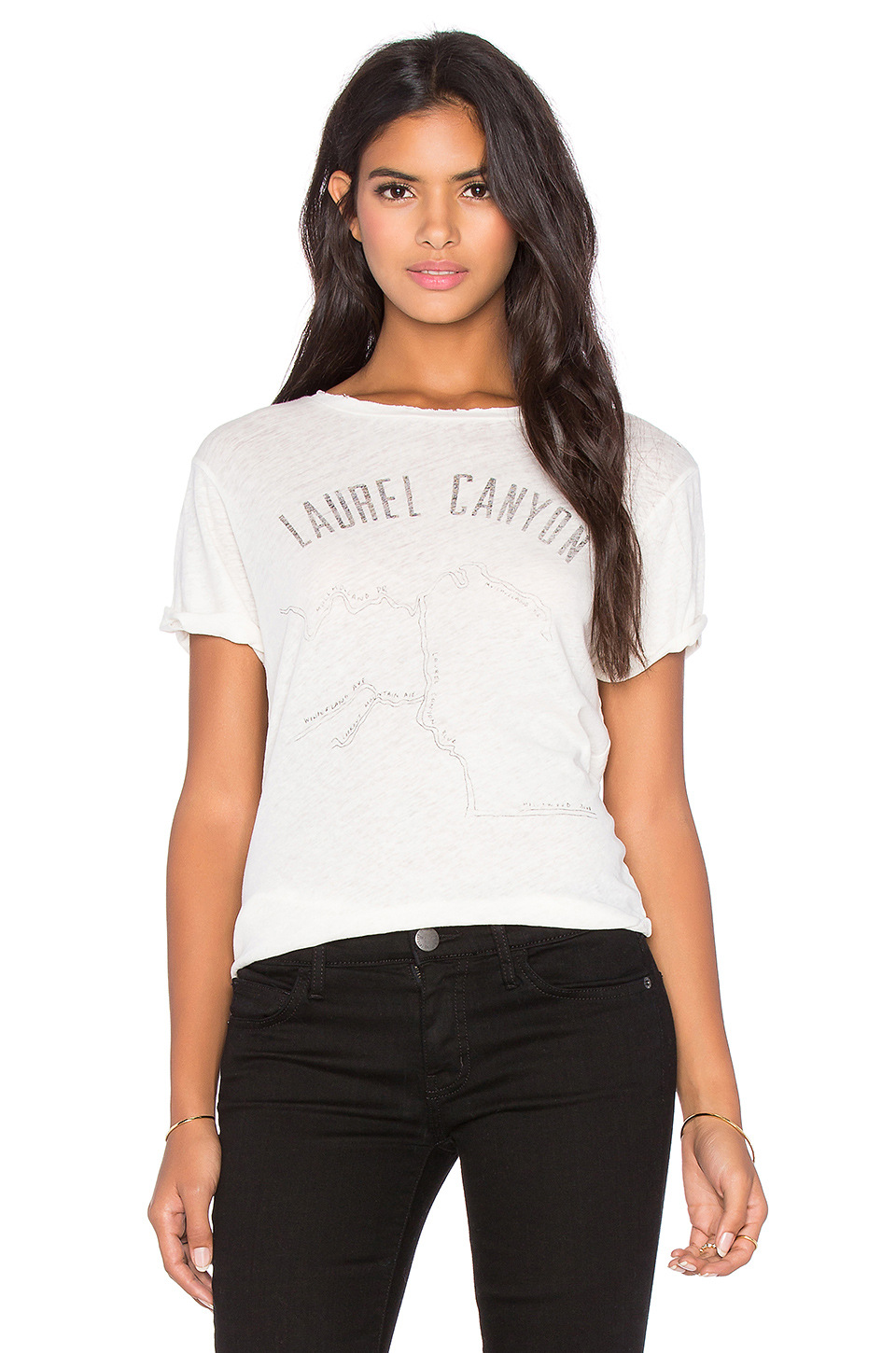 current/elliott laurel canyon t恤 – vintage white destroy | r