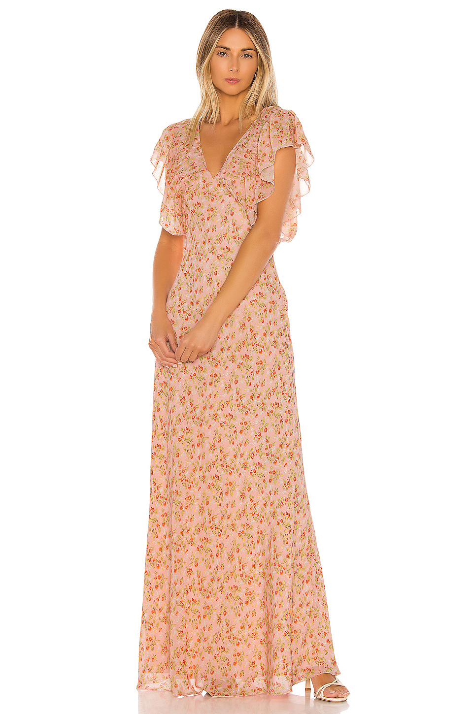 divine heritage sweet virginia 长裙 – 粉色 | revolve