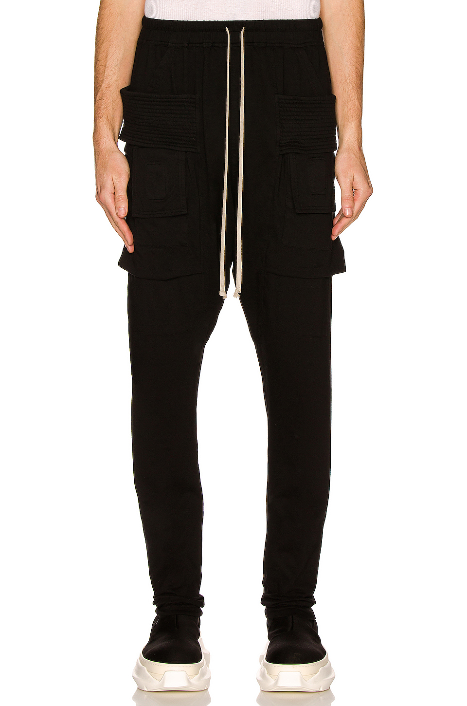 drkshdw by rick owens creatch 工装长裤 – 黑色 | revolve