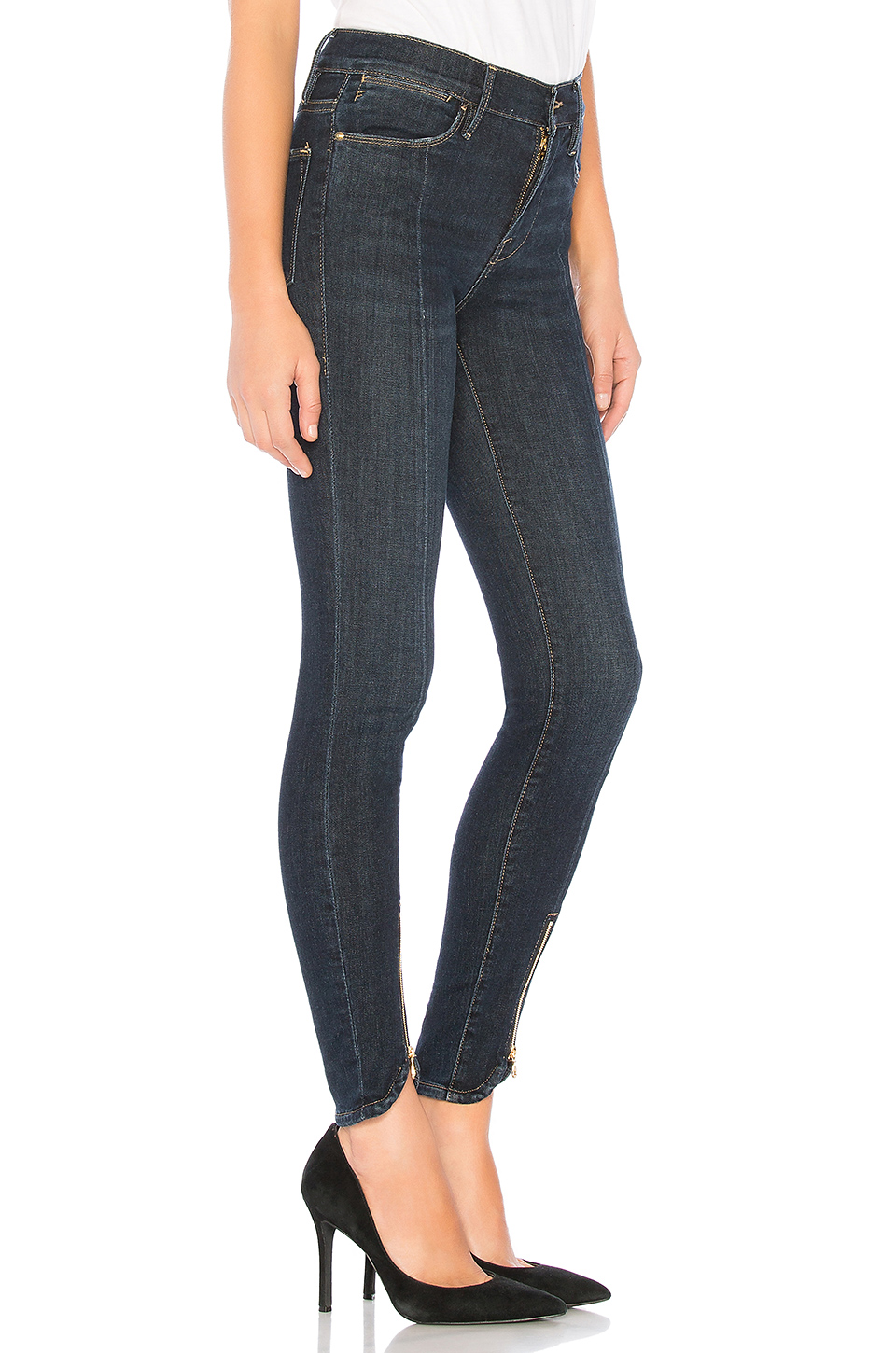 frame le high skinny 紧身牛仔裤