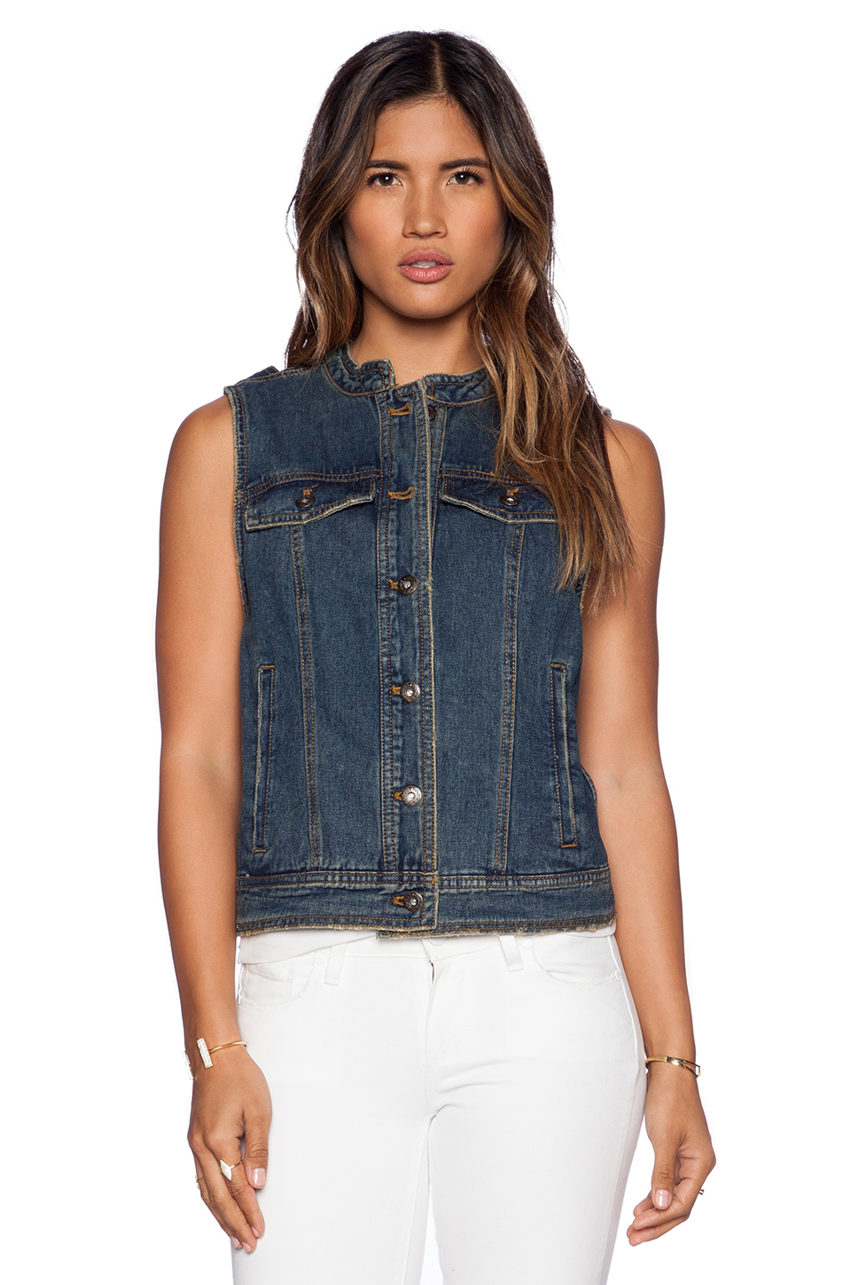 free people 牛仔背心 – indigo | revolve