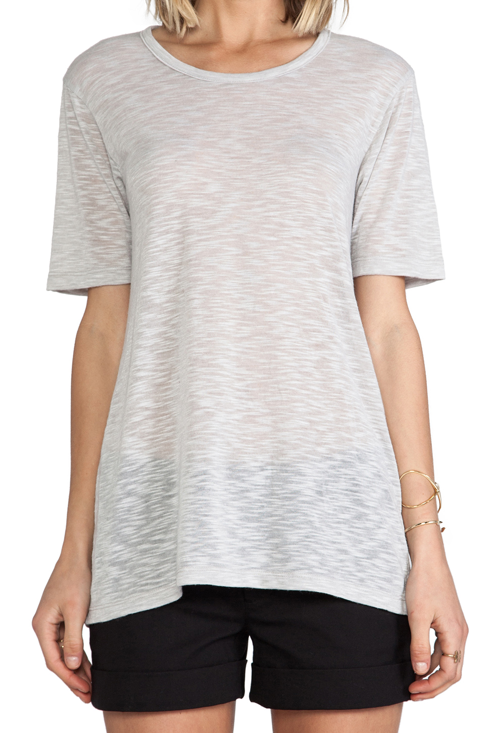 聚乙烯人造丝混纺时尚t恤