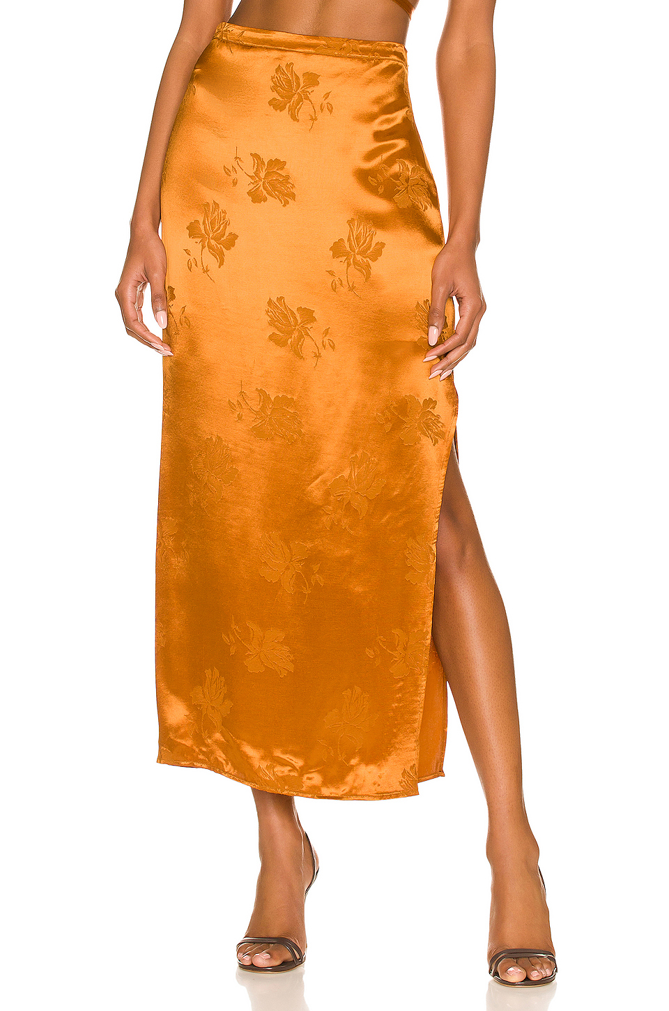 x REVOLVE Adonia Skirt in Bronze展示图