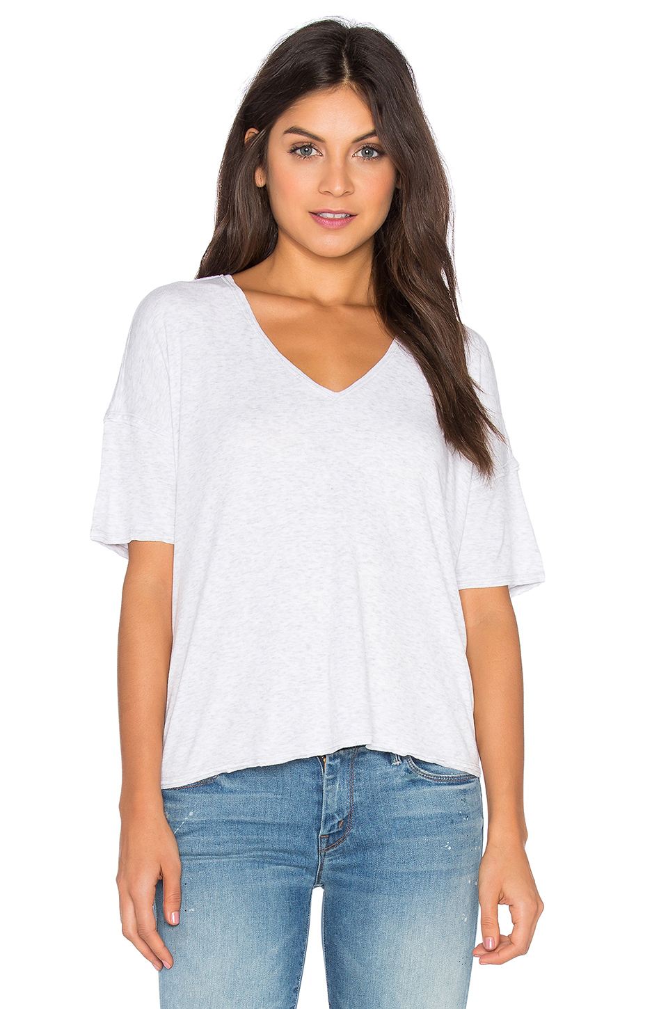 heather t恤 – heather white | revolve